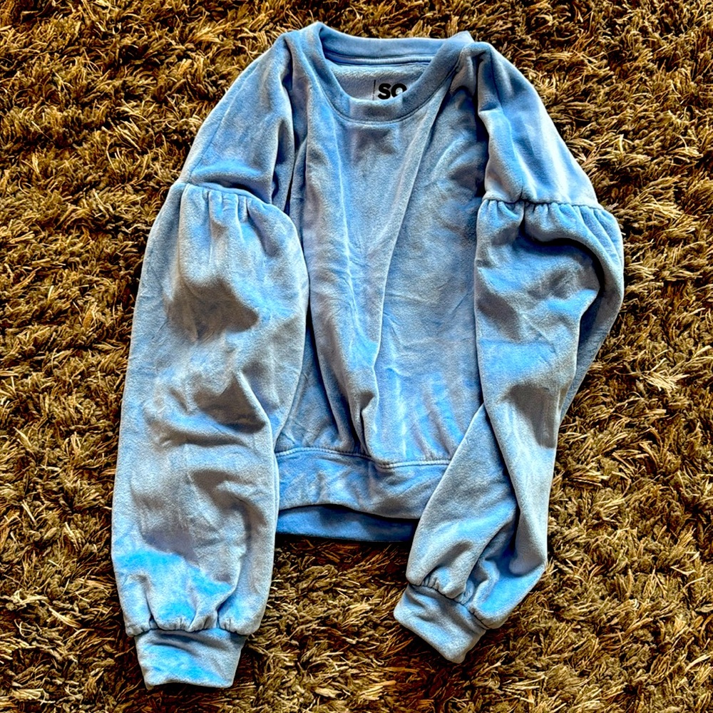 Girls velour sweatshirt size large 10/12